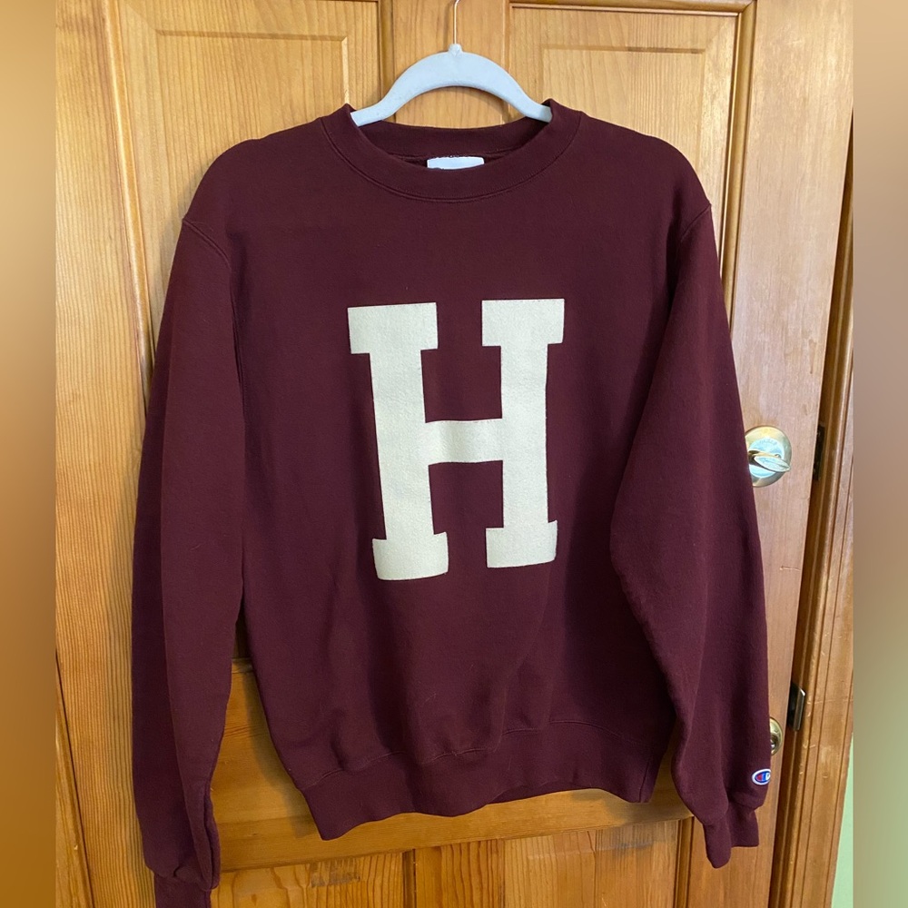 Harvard Champion Red Collegiate Sweatshirt Varsity Style
